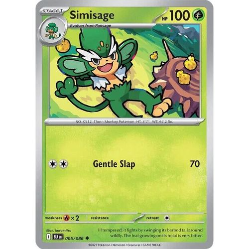 Simisage (005/086) (SV: Black Bolt) - PokéBox Australia