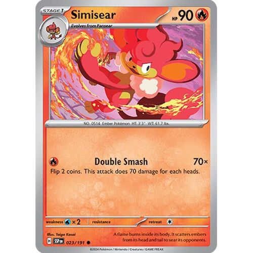 Simisear (023/191) [SV08: Surging Sparks] - PokéBox Australia