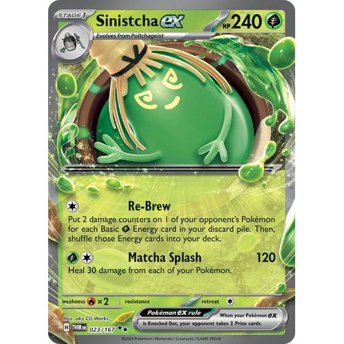 Sinistcha ex (023/167) [SV06: Twilight Masquerade] - PokéBox Australia
