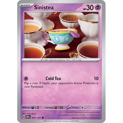 Sinistea (097/197) [SV03: Obsidian Flames] - PokéBox Australia