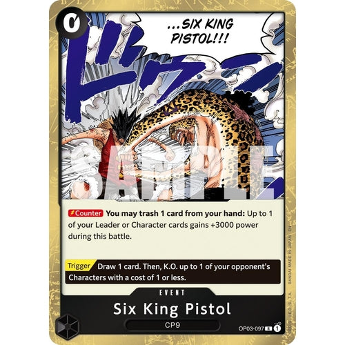 Six King Pistol (Reprint) (OP03 - 097) (Premium Booster - The Best - Vol. 2) - PokéBox Australia