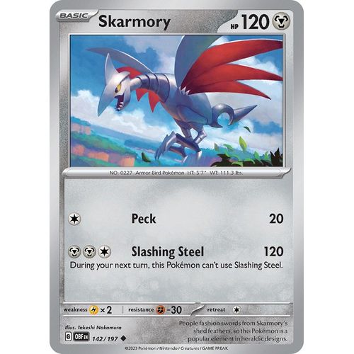 Skarmory (142/197) [SV03: Obsidian Flames] - PokéBox Australia