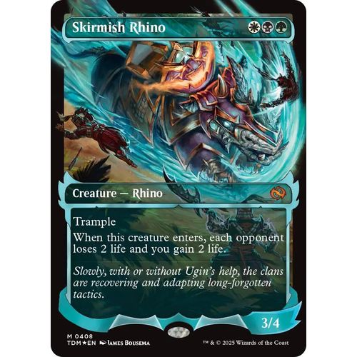 Skirmish Rhino (Showcase) (408) (Tarkir: Dragonstorm) - PokéBox Australia