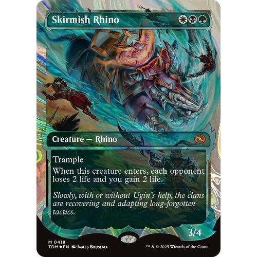 Skirmish Rhino (Showcase) (Halo Foil) (418) (Tarkir: Dragonstorm) - PokéBox Australia