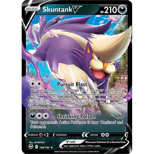 Skuntank V (108/195) (SWSH12: Silver Tempest) - PokéBox Australia
