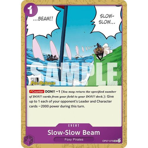 Slow - Slow Beam (OP07 - 075) [500 Years in the Future Pre - Release Cards] - PokéBox Australia