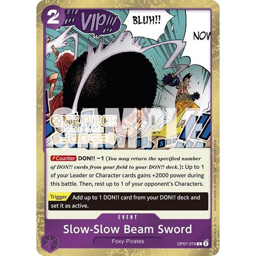 Slow - Slow Beam Sword (Judge Pack Vol. 6) (OP07 - 076) (One Piece Promotion Cards) - PokéBox Australia