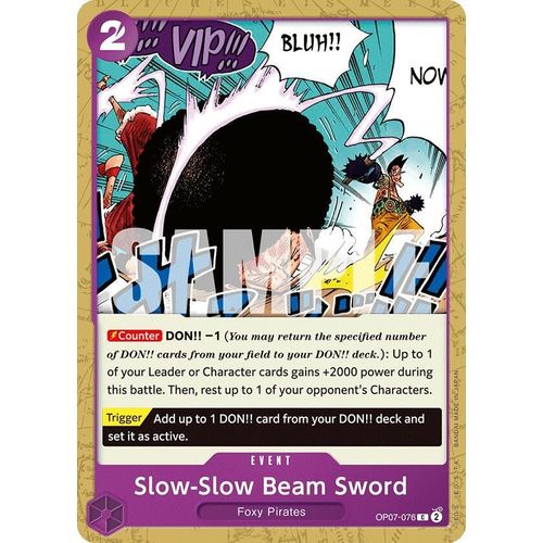 Slow - Slow Beam Sword (OP07 - 076) [500 Years in the Future] - PokéBox Australia