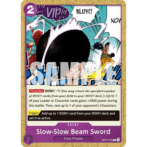 Slow - Slow Beam Sword (Reprint) (OP07 - 076) (Premium Booster - The Best - Vol. 2) - PokéBox Australia