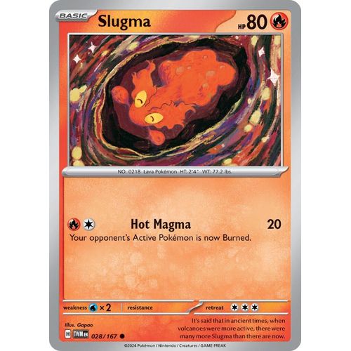 Slugma (028/167) [SV06: Twilight Masquerade] - PokéBox Australia