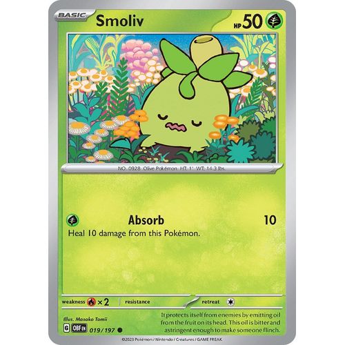Smoliv (019/197) [SV03: Obsidian Flames] - PokéBox Australia