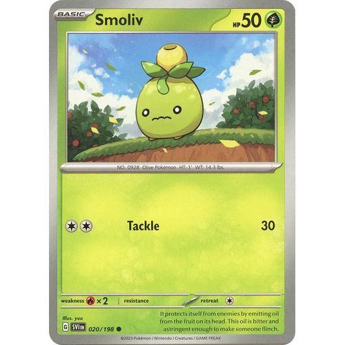 Smoliv (020/198) [SV01: Scarlet & Violet Base Set] - PokéBox Australia
