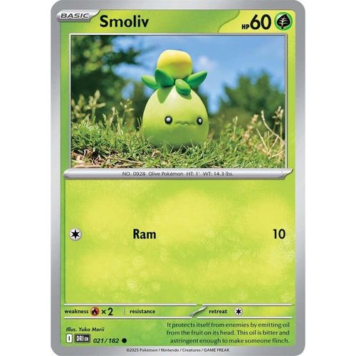 Smoliv (021/182) (SV10: Destined Rivals) - PokéBox Australia