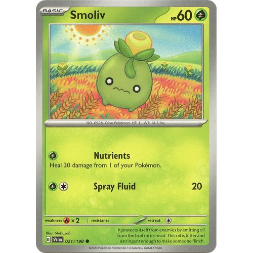 Smoliv (021/198) [SV01: Scarlet & Violet Base Set] - PokéBox Australia