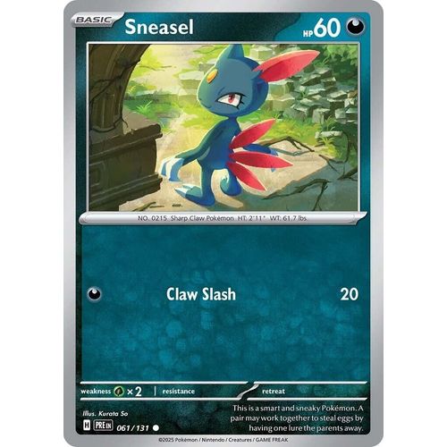 Sneasel (061/131) [SV: Prismatic Evolutions] - PokéBox Australia