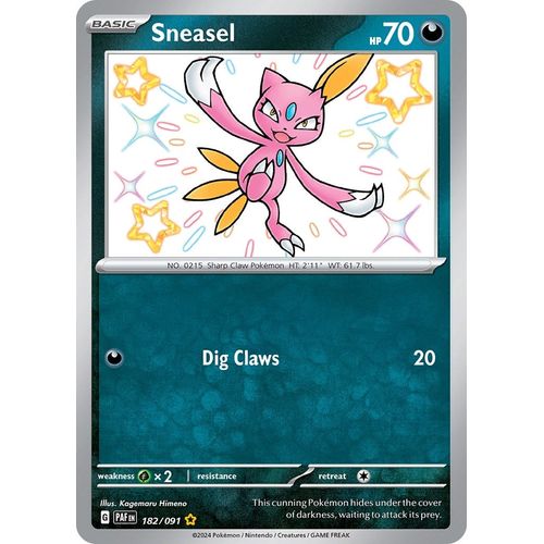 Sneasel (182/091) [SV: Paldean Fates] - PokéBox Australia