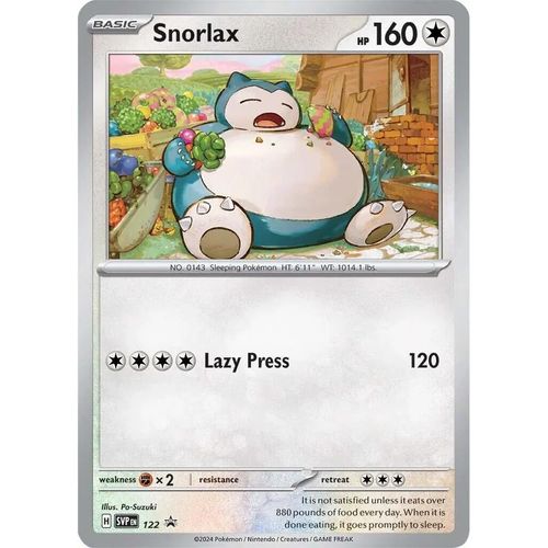 Snorlax - 122 (122) (SV: Scarlet & Violet Promo Cards) - PokéBox Australia