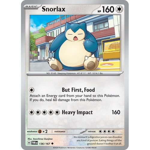 Snorlax (136/167) [SV06: Twilight Masquerade] - PokéBox Australia