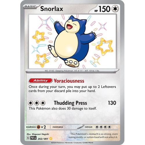 Snorlax (202/091) [SV: Paldean Fates] - PokéBox Australia