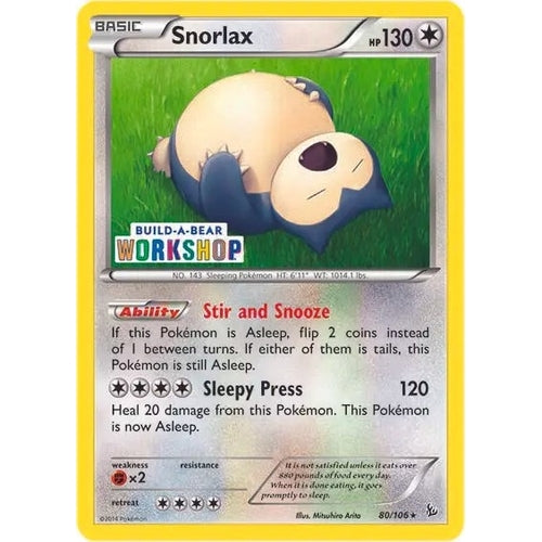 Snorlax - 80/106 (Build - a - Bear Workshop Exclusive) (080/106) (Miscellaneous Cards & Products) - PokéBox Australia