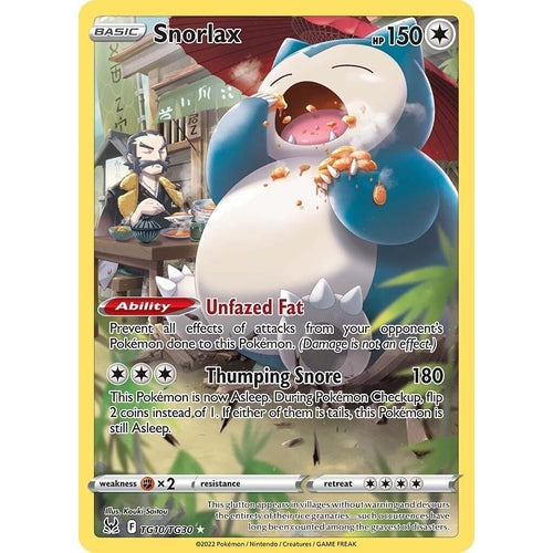 Snorlax (TG10/TG30) (SWSH11: Lost Origin Trainer Gallery) - PokéBox Australia