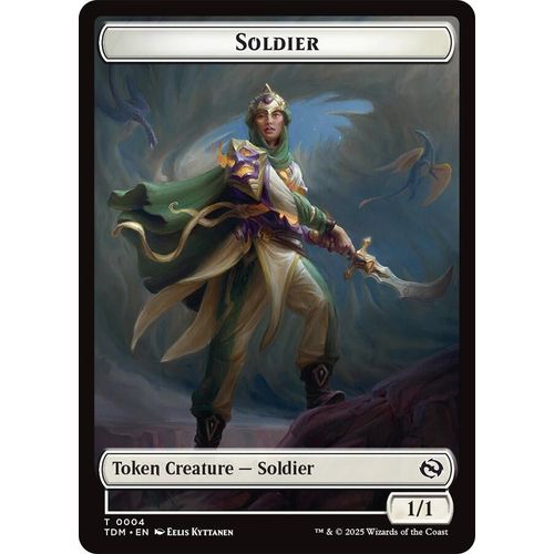 Soldier (0004) // Soldier (0005) Double - Sided Token (4 // 5) [Tarkir: Dragonstorm] - PokéBox Australia