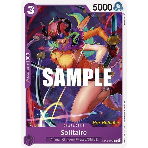 Solitaire (OP02 - 077) [Paramount War Pre - Release Cards] - PokéBox Australia