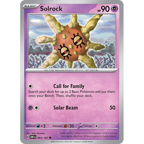 Solrock (093/197) [SV03: Obsidian Flames] - PokéBox Australia