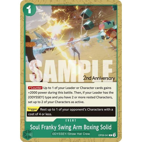 Soul Franky Swing Arm Boxing Solid (OP09 - 041) [Emperors in the New World: 2nd Anniversary Tournament Cards] - PokéBox Australia