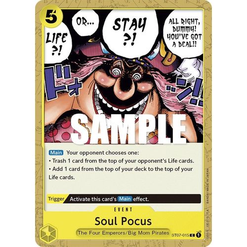 Soul Pocus (ST07 - 015) [Starter Deck 7: Big Mom Pirates] - PokéBox Australia