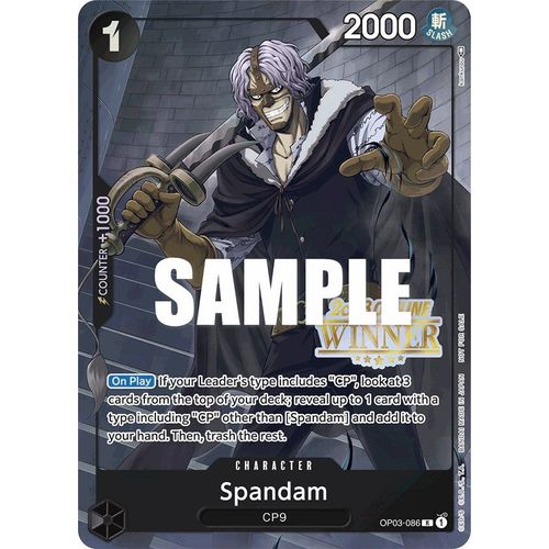 Spandam (Offline Regional 2023) [Winner] (OP03 - 086) [One Piece Promotion Cards] - PokéBox Australia