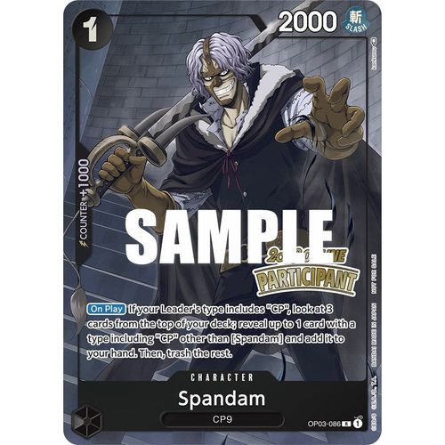 Spandam (Online Regional 2023) [Participant] (OP03 - 086) [One Piece Promotion Cards] - PokéBox Australia
