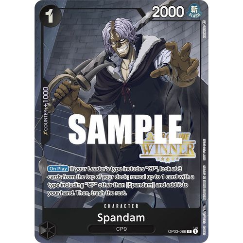 Spandam (Online Regional 2023) [Winner] (OP03 - 086) [One Piece Promotion Cards] - PokéBox Australia
