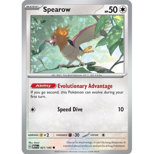 Spearow (021/165) [SV: Scarlet & Violet 151] - PokéBox Australia