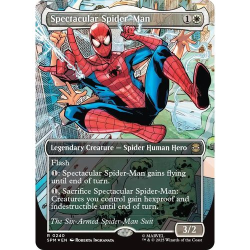 Spectacular Spider - Man (0240) (Borderless) (Textured Foil) (240) (Marvel's Spider - Man) - PokéBox Australia
