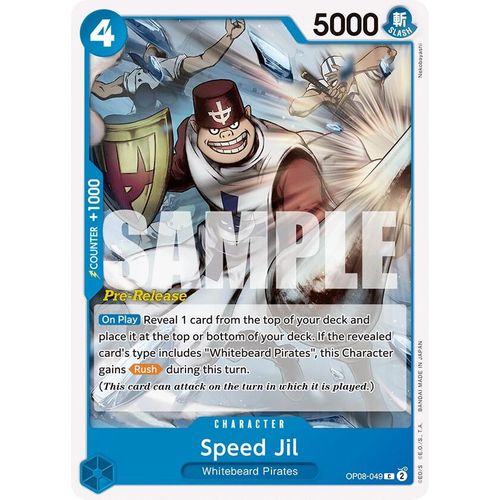 Speed Jil (OP08 - 049) [Two Legends Pre - Release Cards] - PokéBox Australia