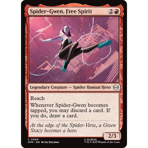 Spider - Gwen, Free Spirit (90) (Marvel's Spider - Man) - PokéBox Australia