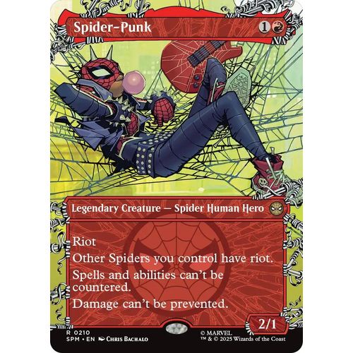 Spider - Punk (0210) (Borderless) (210) (Marvel's Spider - Man) - PokéBox Australia