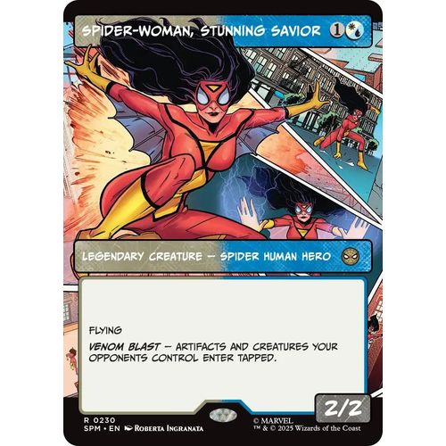 Spider - Woman, Stunning Savior (Borderless) (230) (Marvel's Spider - Man) - PokéBox Australia