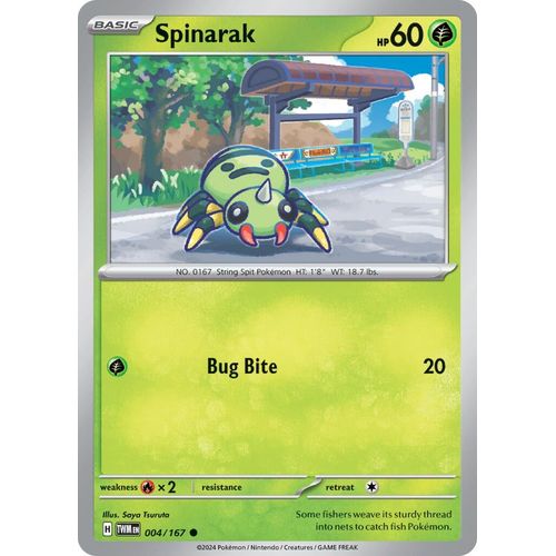 Spinarak (004/167) [SV06: Twilight Masquerade] - PokéBox Australia