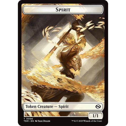 Spirit (0006) // Spirit (0007) Double - Sided Token (6 // 7) (Tarkir: Dragonstorm) - PokéBox Australia