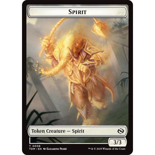 Spirit (0008) // Spirit (0009) Double - Sided Token (8 // 9) (Tarkir: Dragonstorm) - PokéBox Australia