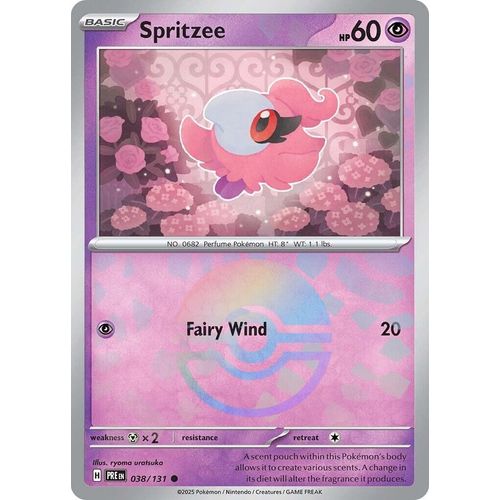 Spritzee (Poke Ball Pattern) (038/131) [SV: Prismatic Evolutions] - PokéBox Australia