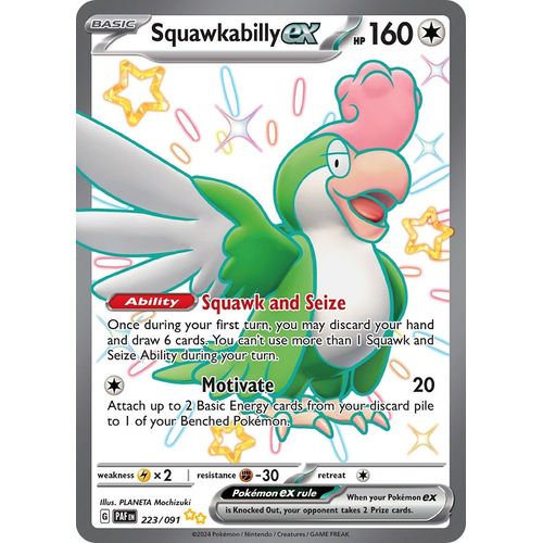 Squawkabilly ex (223/091) [SV: Paldean Fates] - PokéBox Australia