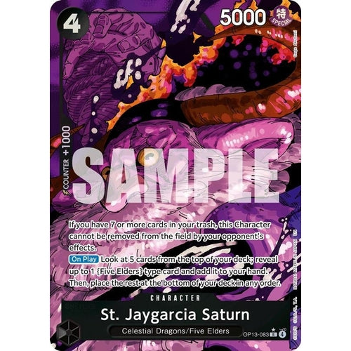 St. Jaygarcia Saturn (Alternate Art) (OP13 - 083) (Carrying On His Will) - PokéBox Australia