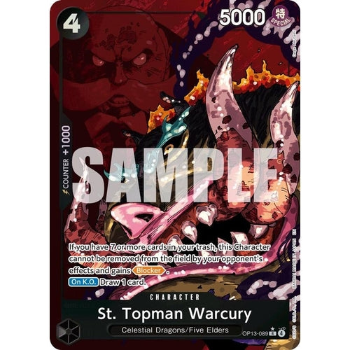 St. Topman Warcury (Alternate Art) (OP13 - 089) (Carrying On His Will) - PokéBox Australia