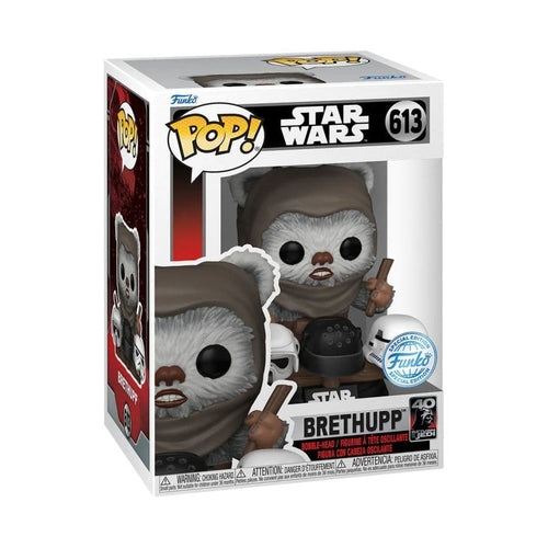 Star Wars: Return of the Jedi 40th Anniversary - Ewok with Helmets US Exclusive Pop! Vinyl - PokéBox Australia