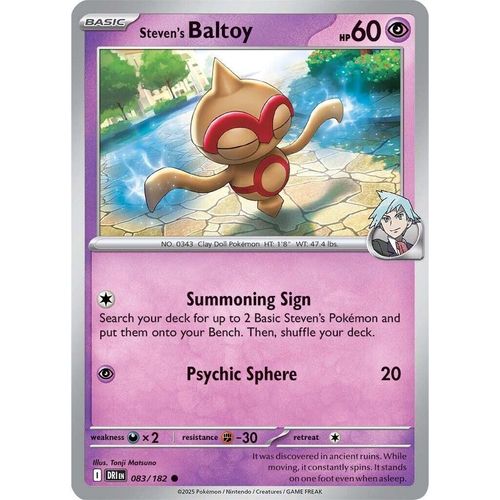 Steven's Baltoy (083/182) (SV10: Destined Rivals) - PokéBox Australia