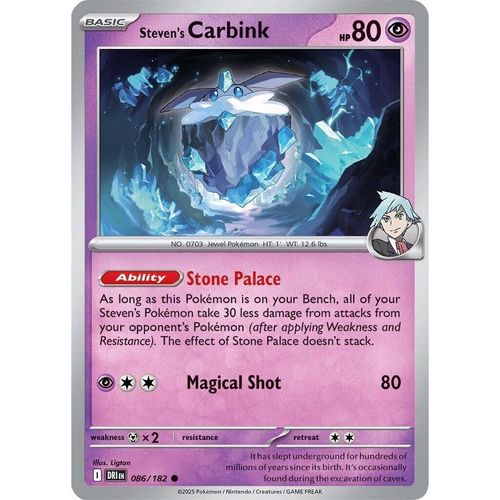 Steven's Carbink (086/182) [SV10: Destined Rivals] - PokéBox Australia