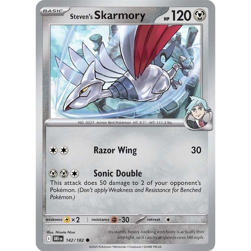 Steven's Skarmory (142/182) (SV10: Destined Rivals) - PokéBox Australia